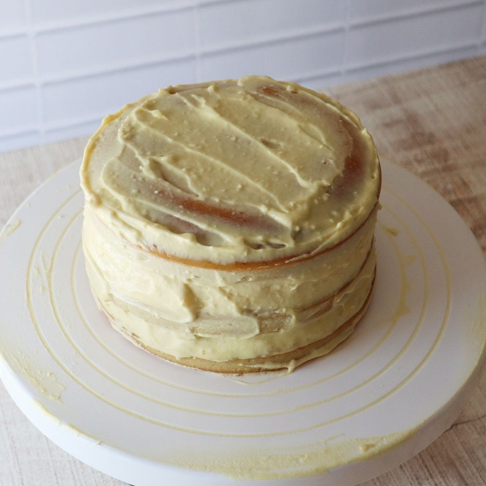 Recouvrir le layer cake de crème